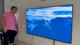2025 Samsung 65" S85F 4K OLED unboxing and wall mounting