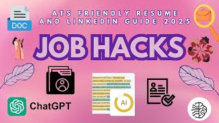 ATS Friendly Resume & LinkedIn Guide 2025 | AI Tools + Job Hacks + ChatGPT & MS Word Tips