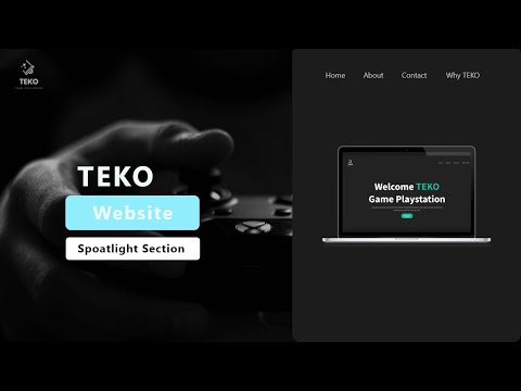 Build a Amazing static  website - Spoatlight Section