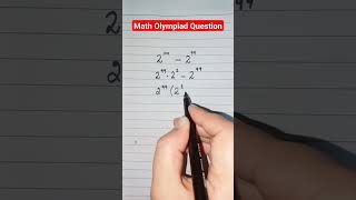 Math Olympiad Question #shorts