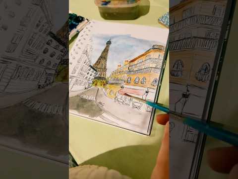 Painting Paris #watercolor #painting #paint #paris
