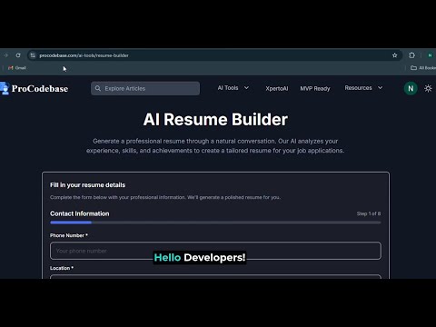 Transform Your Resume with Our Free AI Resume Builder! 🚀💻
