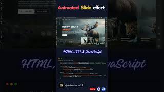 Aanimated image slide effect.. #coding #webcreation #youtube #webdesign #css #javascript