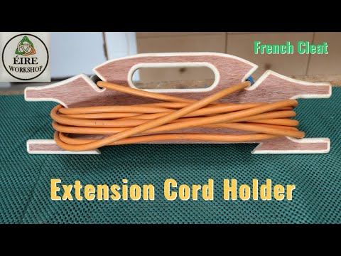 How to make an Extension Cord Holder / DIY / French Cleat System