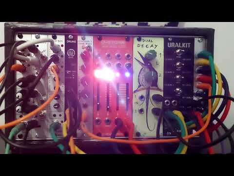 My 48hp Eurorack drumrack explanation and demonstration