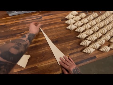 POV: Watch a Real Baker Hand-Roll Perfect Croissants in European Bakery