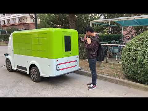 Picking Up a Package from the Unity-Drive Autonomous Vehicle