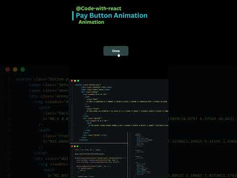 Payment Button Animation #code-with-react #shorts