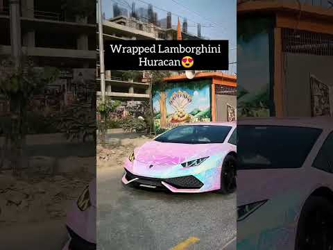 Wrapped Lamborghani Huracan #wrapped #lamborghini #huracan #rainyday #supercars