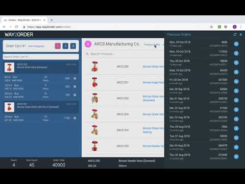 Placing Order to Supplier (from Web App) in Way2Order B2B Ordering App