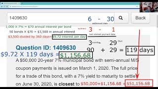 Series 7 Exam Prep - Accrued Interest is Paid by the Buyer to the Seller.