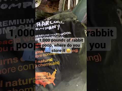 1,000 pounds of rabbit poop! where will you store it all?? #vermicomposting #wormfarming #worms
