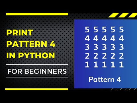 Pattern 4 in Python