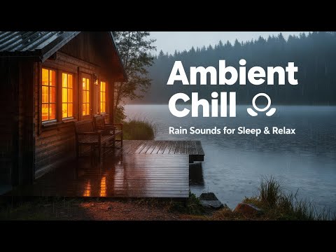 Rainy Cabin Evening ☔ Ambient Chill with Rain Sounds for Sleep & Relaxation