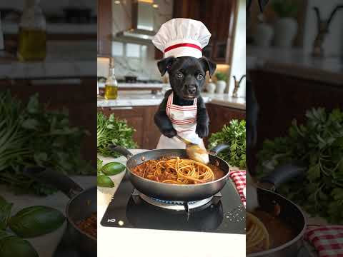Pro Chef? #leonardoai #aiart #dog #cooking