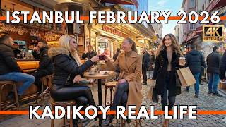 Istanbul Turkey 2026 4K Walking Tour | Kadıköy Bazaar, Street Food & Real Life City Walk