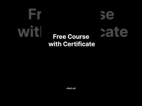 Secure HIGH PAYING Jobs by 2025 with This FREE Course with Certification!#coding #free #courses #ai