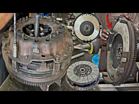 Repairing Cracked Flywheel Of Semi Truck IIEngine Flywheel Rebuild ||