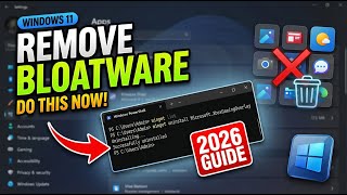 How to Remove Bloatware from Windows 11 (2026) | One-Click Debloat Tool