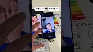 Apple AI vs Galaxy AI palm removal - face reveal? 🤯 #aicomparison #iphone #galaxyai #appleai #fyp