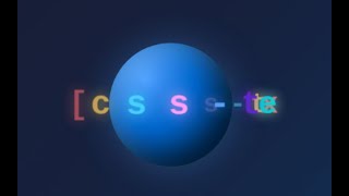 Text Orbiting Sphere via CSS Animation only