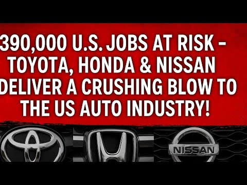 "390,000 U.S. Jobs Threatened: Toyota, Honda & Nissan Shake the U.S. Auto Industry"