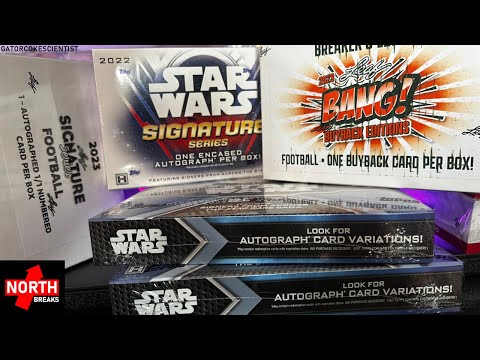 Single Card Boxes: Star Wars AND NFL Football 1/1 Signature Series Openings!