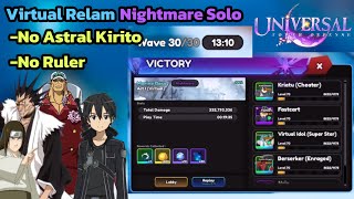 Virtual Realm Nightmare Solo | Universal Tower Defense