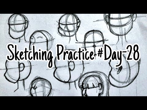 Human Heads Practice#Sketching Practice#Day-27#ceedpreperation#nid#dailysketch#nid#ceed#sketching