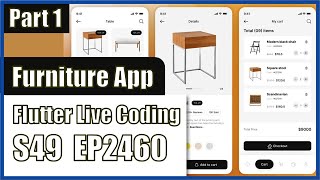 [Flutter] Flutter Live Coding EP2460 (Furniture App UI Part 1)