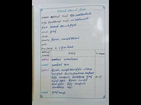#நுண்ணிலைக் கற்பித்தல் #வினா கேட்டல் திறன் #நிகழ்வு #b. ed#record