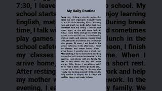 My Daily Routine ⏰ | Easy English Reading
