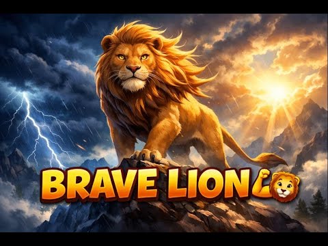The Brave Lion and the Stormy Mountains 🦁🌪 | Courage for Kids