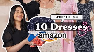 HUGE Amazon Dress Haul *Under Rs 799*| Trendy Mini, Midi & Maxi Dresses| Renigraphy