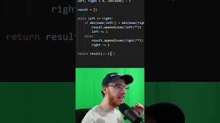 2 Pointer Algorithm Question Asked by Google! | Squares of Sorted Array - Leetcode 977