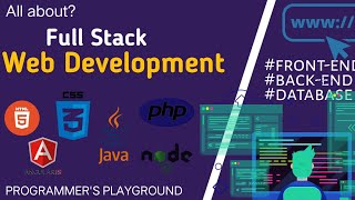 Full Stack Web Development | front-end, back-end & Database management #webdevelopment