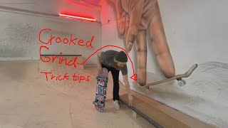 Trick Tips Crooked grind - Skateboarding
