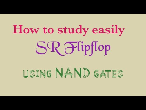 How to learn easily SR Flipflop | using NAND gates only | studying ECE easily | தமிழில்