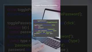 JS - How to toggle password visibility on off #javascript #password #ui
