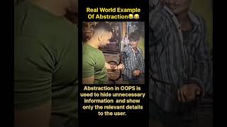 OOP Abstraction Explained in 6 Seconds! | Abstraction Using Real-World Example 💡