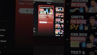 The CSS Playlist on YouTube to learn css | CSS Playlist for beginners | #css #coding #beginners #web