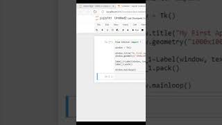 App dev. | Code in Python |Jupyter Anaconda