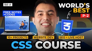 CSS Complete Tutorial in Hindi🔥10+ Animated Projects + Mega Responsive Website | P-2