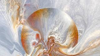 Acrylic Pouring with Metallic Paints and Water | Stunning Fluid Art