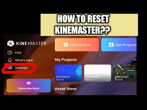 How to reset Kinemaster | how to reset Kinemaster settings