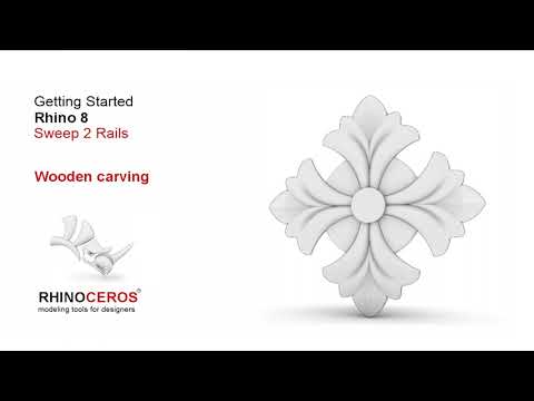 Rhino 8 tutorial sweep 2 rails- wooden carving #rhino #3dmodeling #designinspiration #3dmodeling