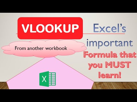 How to find values from different workbook using Excel's Vlookup formula