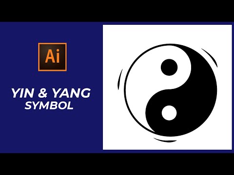 How to create yin yang symbol using illustrator | adobe illustrator | Thani Creation