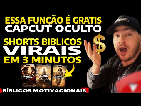 CapCut OCULTO Crie Vídeos Shorts Bíblicos Virais em 3 Minutos ⏱️ Sem Edição / Automático e GRATUITO!