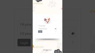Dynamic Cat Login Form: Watch It React as You Type! 🐱✨ #loginscreen #javascript #css #html